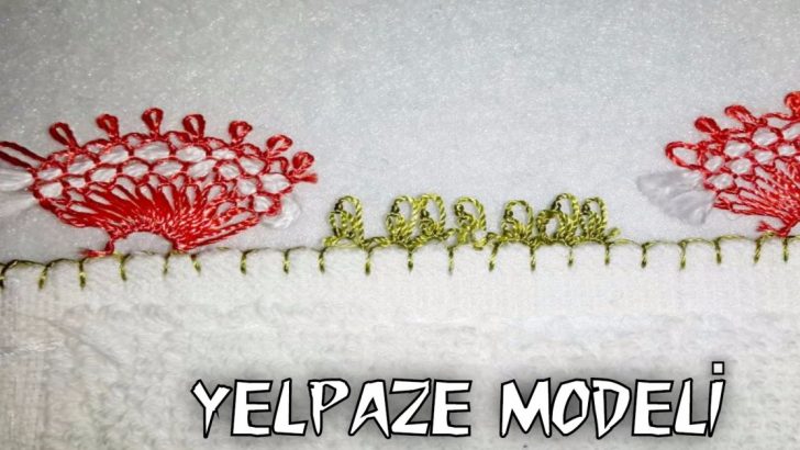 İğne oyası yelpaze modeli yapılışı
