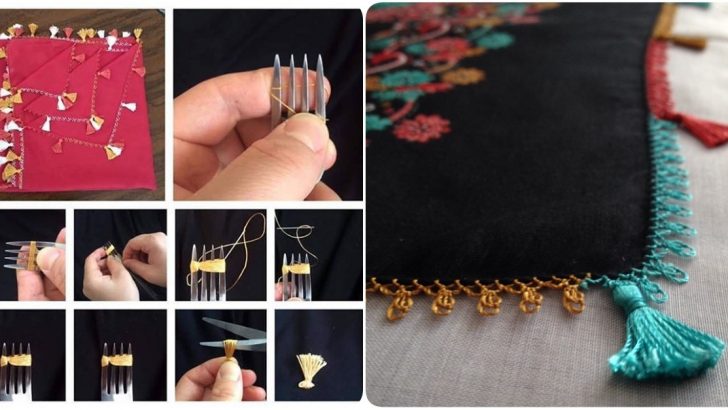 Püskül oyası yapılışı