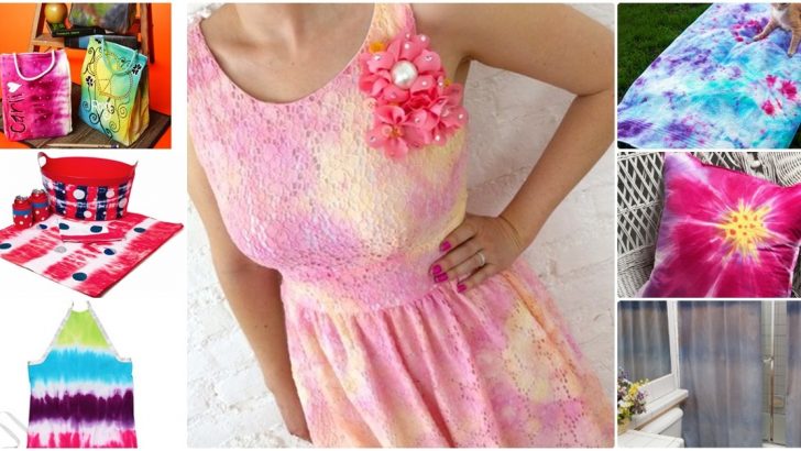 10 Adet Tie Dye Yöntemi ile Süsleme Fikirleri