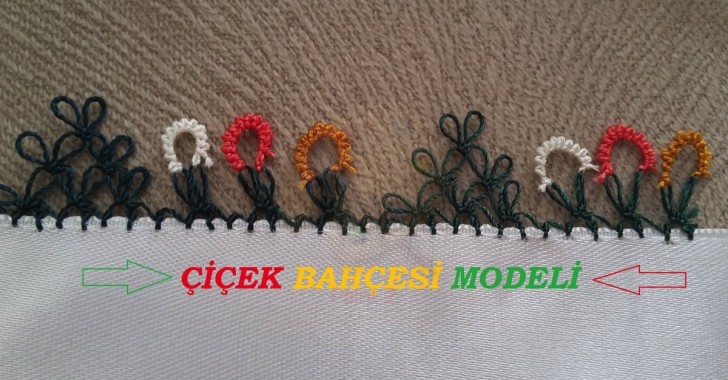 İğne oyası çiçek bahçesi yapılışı ( VİDEOLU)