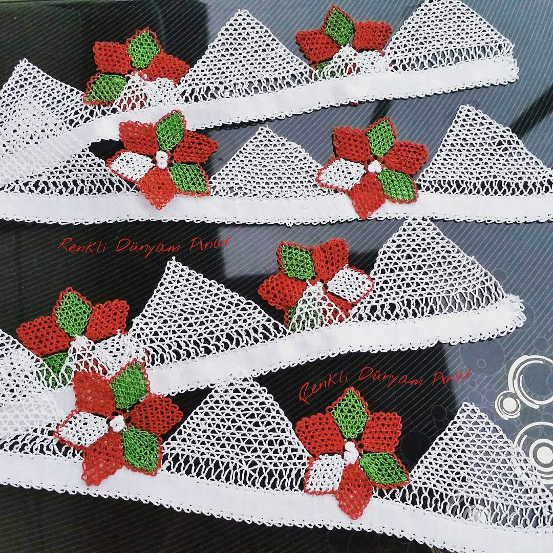 Gümüşhane iğne oyası havlu kenarı