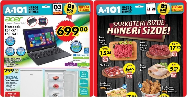A 101 Fırsat Ürünleri 3 Kasım Perşembe
