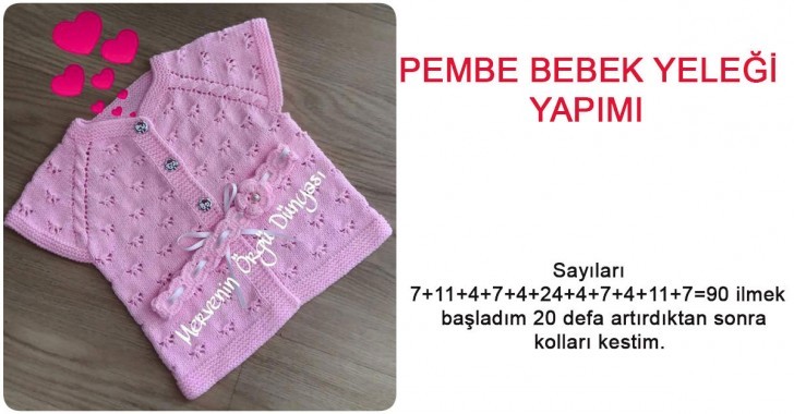 Pembe bebek yeleği yapımı