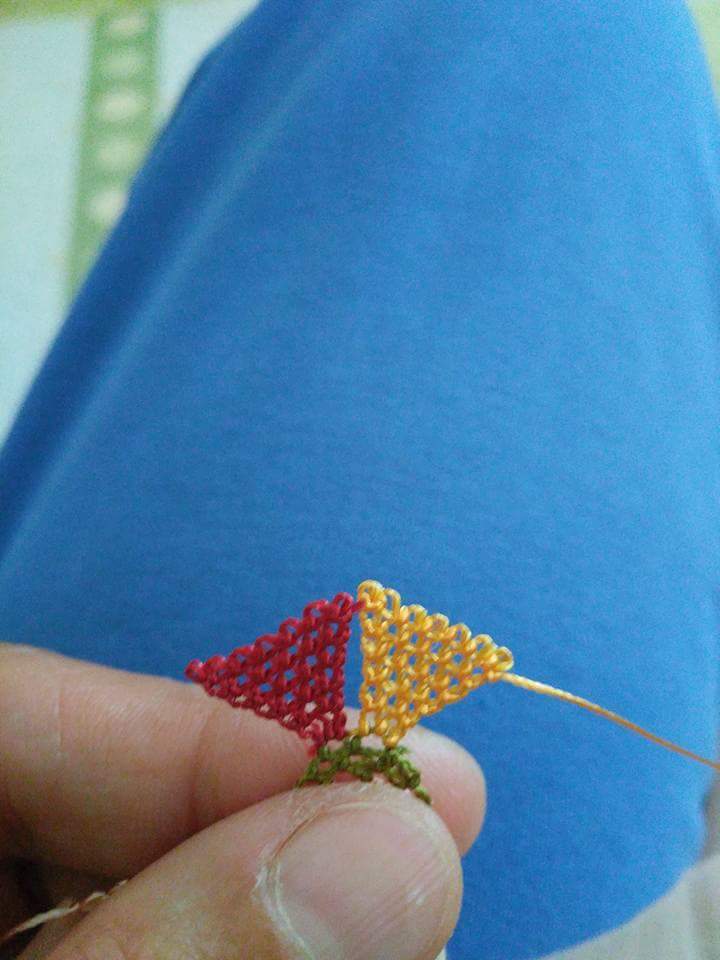 Yeni yazma kenarı oyası 4