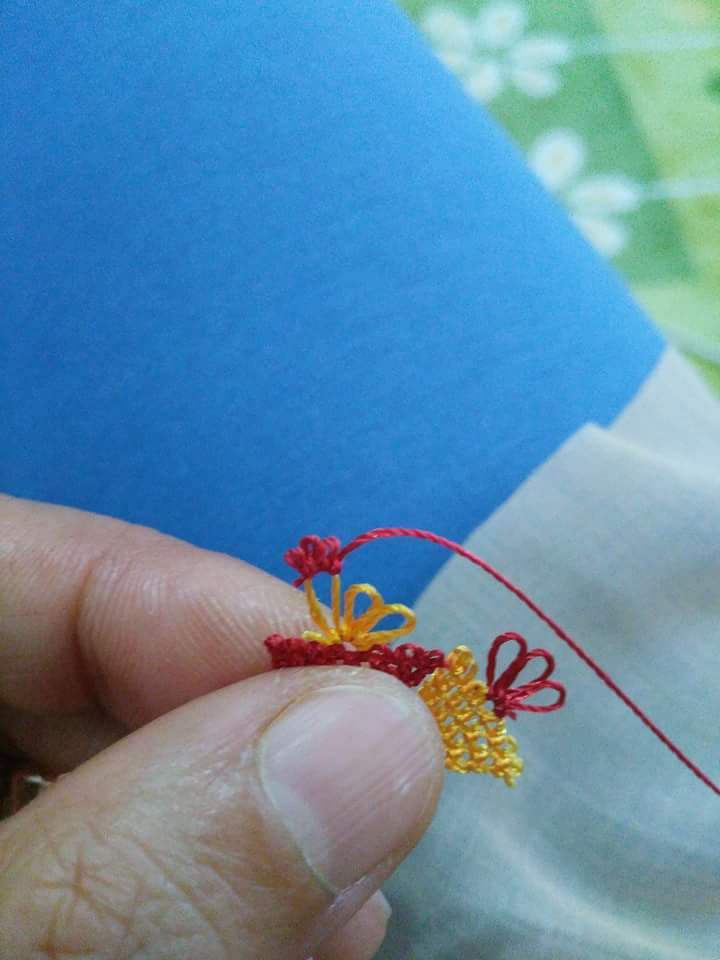 Yeni yazma kenarı oyası 6