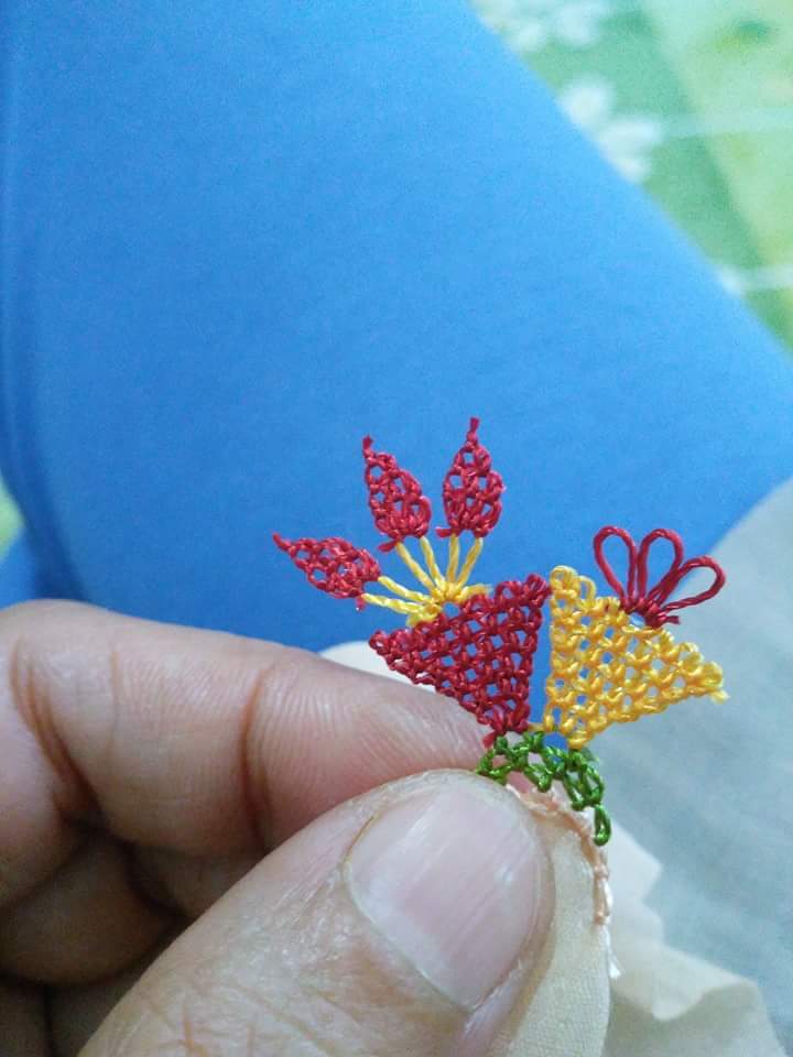 Yeni yazma kenarı oyası 7