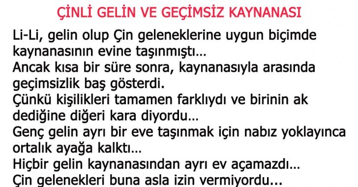 Çinli Gelin İle Kaynanası