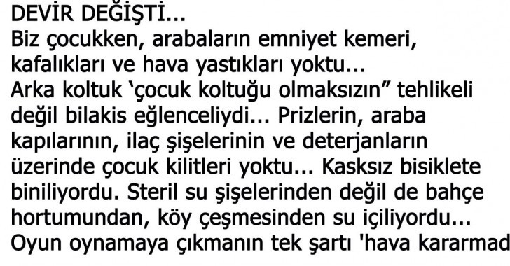 Devir Değişti Herşey Değişti