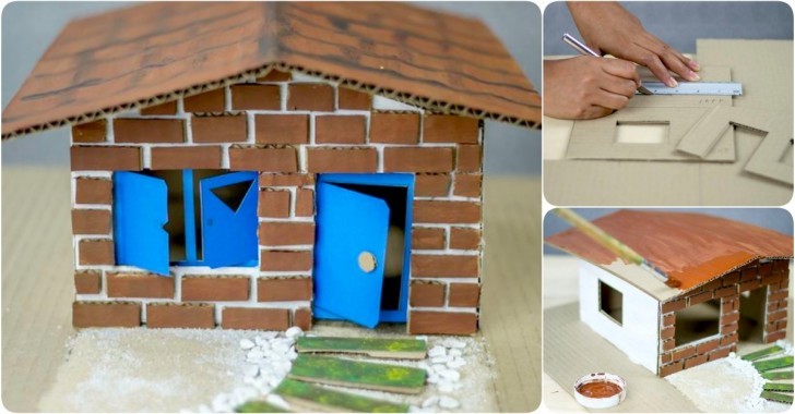Mukavva ile maket ev nasıl yapılır?