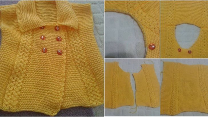 Kahve Çekirdeği Modeli İle Örgü Bebek Yeleği Yapılışı