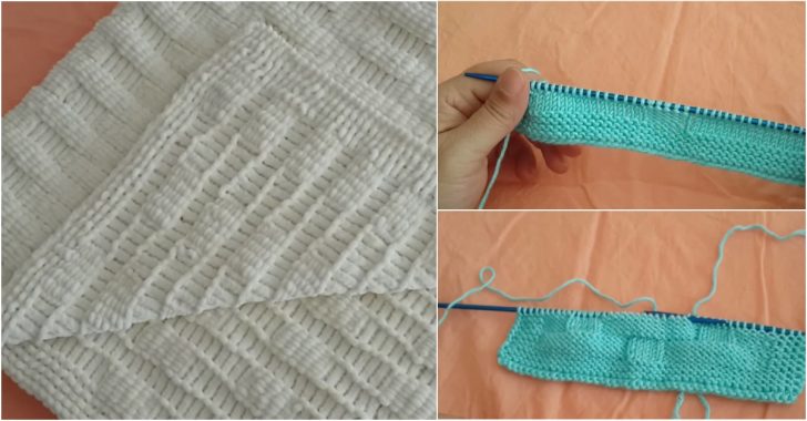 Kadife İple Bulmaca Örgü Bebek Battaniyesi Yapılışı