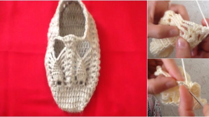Tığ İşi Örgü Bademli Patik Modeli Yapılışı