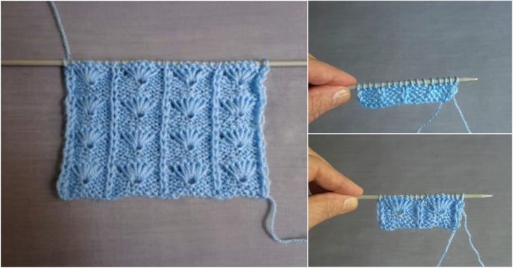 Palmiye Yaprağı Örgü Modeli Yapılışı