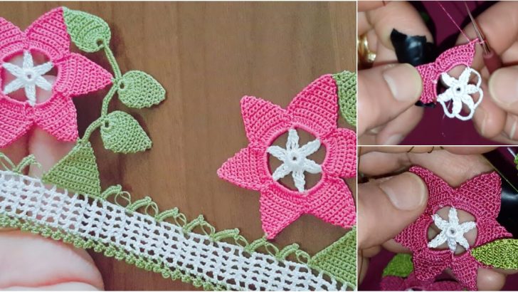 Geniş Havlu Kenarı Tığ Oyası Yapımı