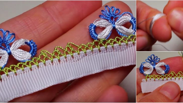 Parmağın Etrafında Yapılan İğne Oyası Modeli
