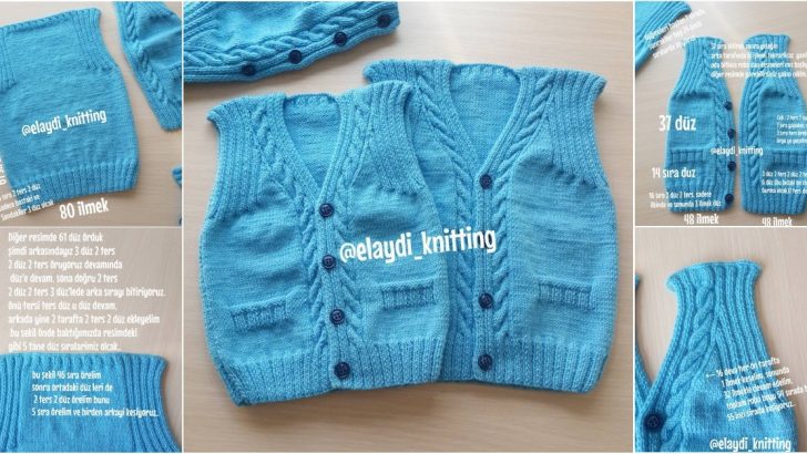 Kolay Ve Şık Bebek Yeleği Modeli Yapımı Videolu Anlatımlı Kolay Ve Şık Bebek Yeleği Modeli Yapımı Videolu Anlatımlı