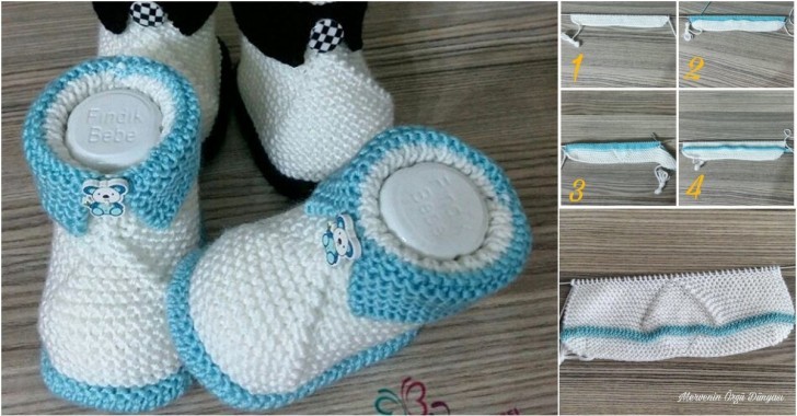 Şiş İşi Kolay Bebek Patiği Tarifi