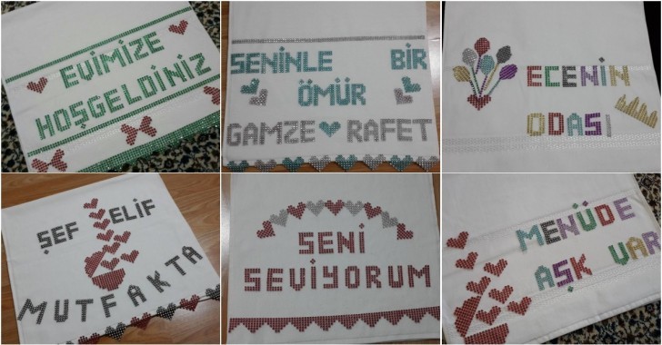En Güzel Yazılı Havlu Modelleri