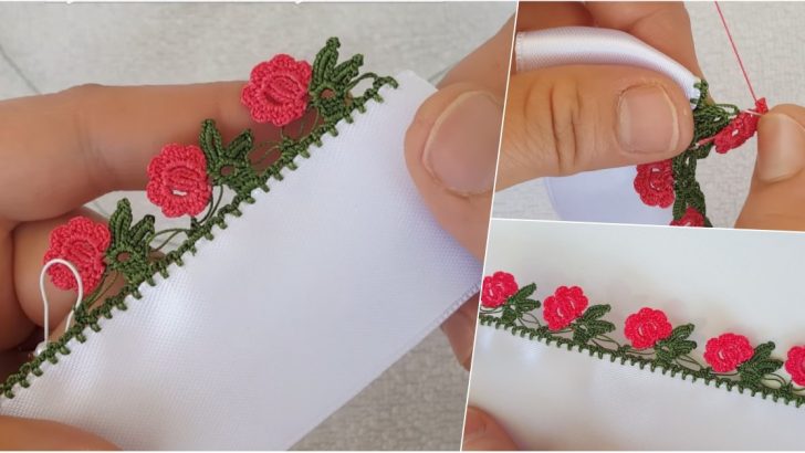 Çalı Gülü Tığ Oyası Yapımı