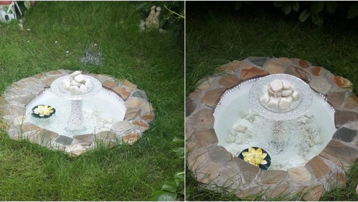 Bahçeye Şelaleli Süs Havuzu Yapımı