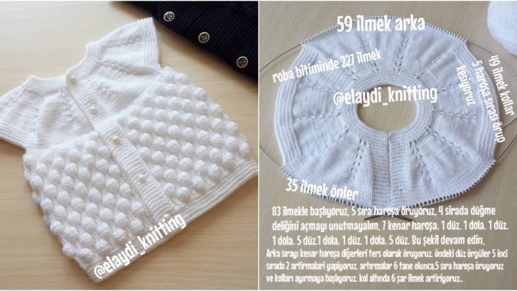 Ahududu Modeli 18-24 Aylık Bebek Yelek Yapılışı Videolu Anlatımlı Ahududu Modeli 18-24 Aylık Bebek Yelek Yapılışı Videolu Anlatımlı