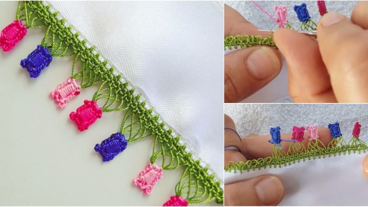 Tığ Oyası Örümcek Üstünde Şekerler Modeli