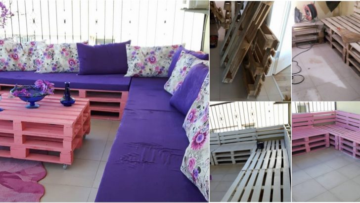 Paletlerden Balkon ve Salon İçin Oturma Grubu Yapabilirsiniz