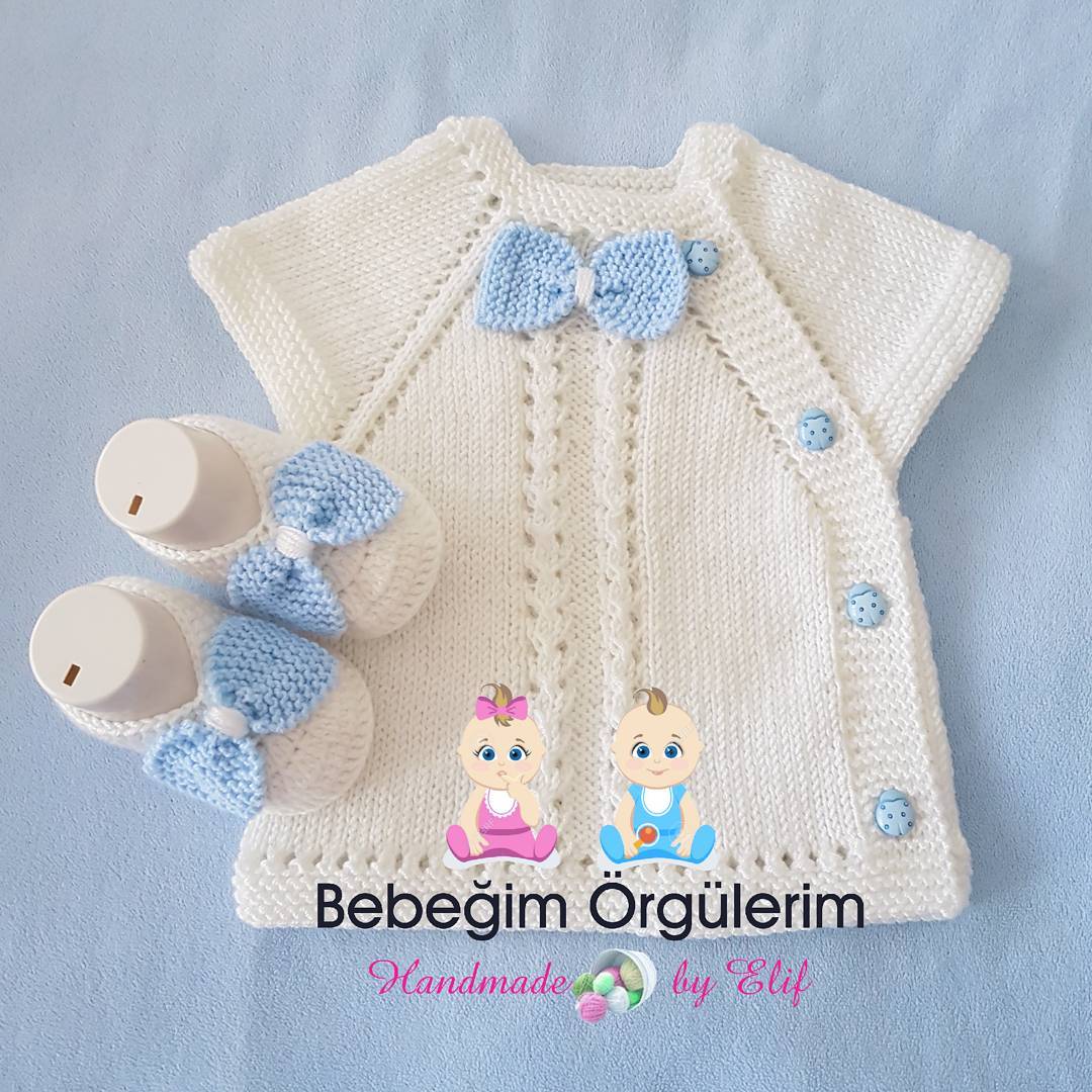 Örgü erkek çocuk takımı