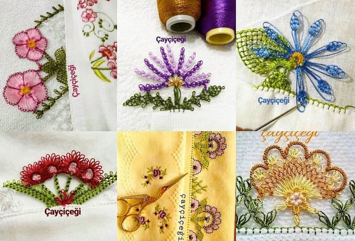 Tığ işi havlu kenarı örnekleri anlatımlı