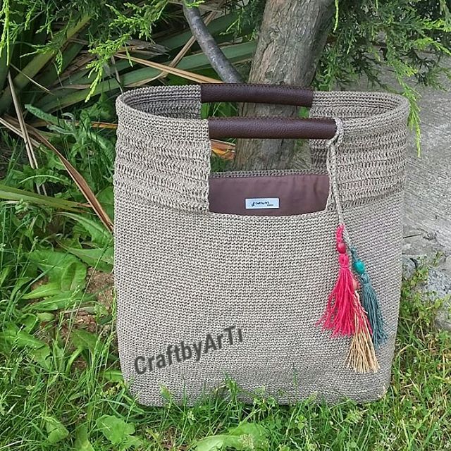 Tığ İşi Çanta Yapımı Anlatımlı Örnekler